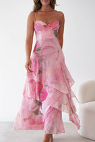 Oh Hello Clothing Women > Clothing > Dresses Maroma Floral Layered Maxi Dress | Pink