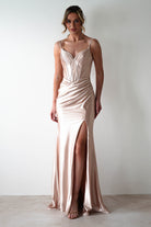 Meaghan Bodycon Gown | Champagne | Debs & Prom | Formal Gown | Oh Hello Clothing