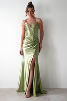 Meaghan Bodycon Gown | Lime Green | Debs & Prom | Formal Gown | Oh Hello Clothing
