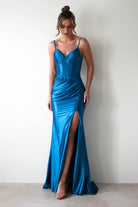 Meaghan Bodycon Gown | Turquoise | Debs & Prom | Formal Gown | Oh Hello Clothing