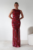 Merlo Mesh Bandage Dress Mixed Print | Wedding Guest Dress | Mesh | Oh Hello Clothing