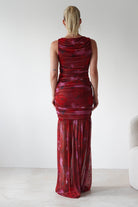 Merlo Mesh Bandage Dress Mixed Print | Wedding Guest Dress | Mesh | Oh Hello Clothing