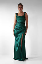 Monica Off The Shoulder Gown | Emerald Green | Debs & Prom | Formal Gown | Oh Hello Clothing