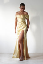Monica Off The Shoulder Gown | Yellow | Debs & Prom | Formal Gown | Oh Hello Clothing