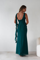 Oh Hello Clothing Dresses Montana Chiffon Maxi Dress | Emerald Green