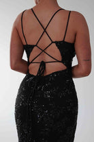 Oh Hello Clothing Dresses 1*DONE -LOVESOME-CD30340-BLACK SEQUIN DRESS