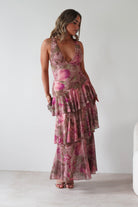 Morgana Floral Ruffle Maxi Dress Mixed Print | Wedding Guest Dress | Maxi | Oh Hello Clothing