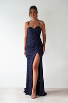Nalita Bodycon Sequin Gown | Navy | Debs & Prom | Formal Gown | Oh Hello Clothing