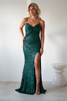 Narissa Sequin Maxi Gown | Green | Debs & Prom | Formal Gown | Oh Hello Clothing