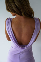 Neelia Mesh Bodycon Midaxi Dress Lilac | Wedding Guest Dress | Bodycon | Mesh | Oh Hello Clothing