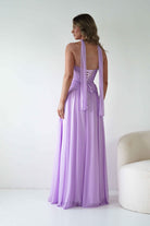 Oh Hello Clothing Women > Clothing > Dresses Nicolette Strapless Chiffon Maxi Gown | Lavender