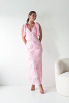 Oh Hello Clothing Women > Clothing > Dresses Noah Floral Embellished Maxi Dress | Pink