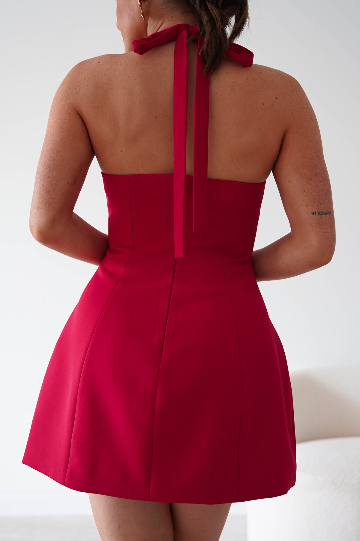 Oh Hello Clothing Women > Clothing > Dresses Pandora Structured Mini Dress | Red