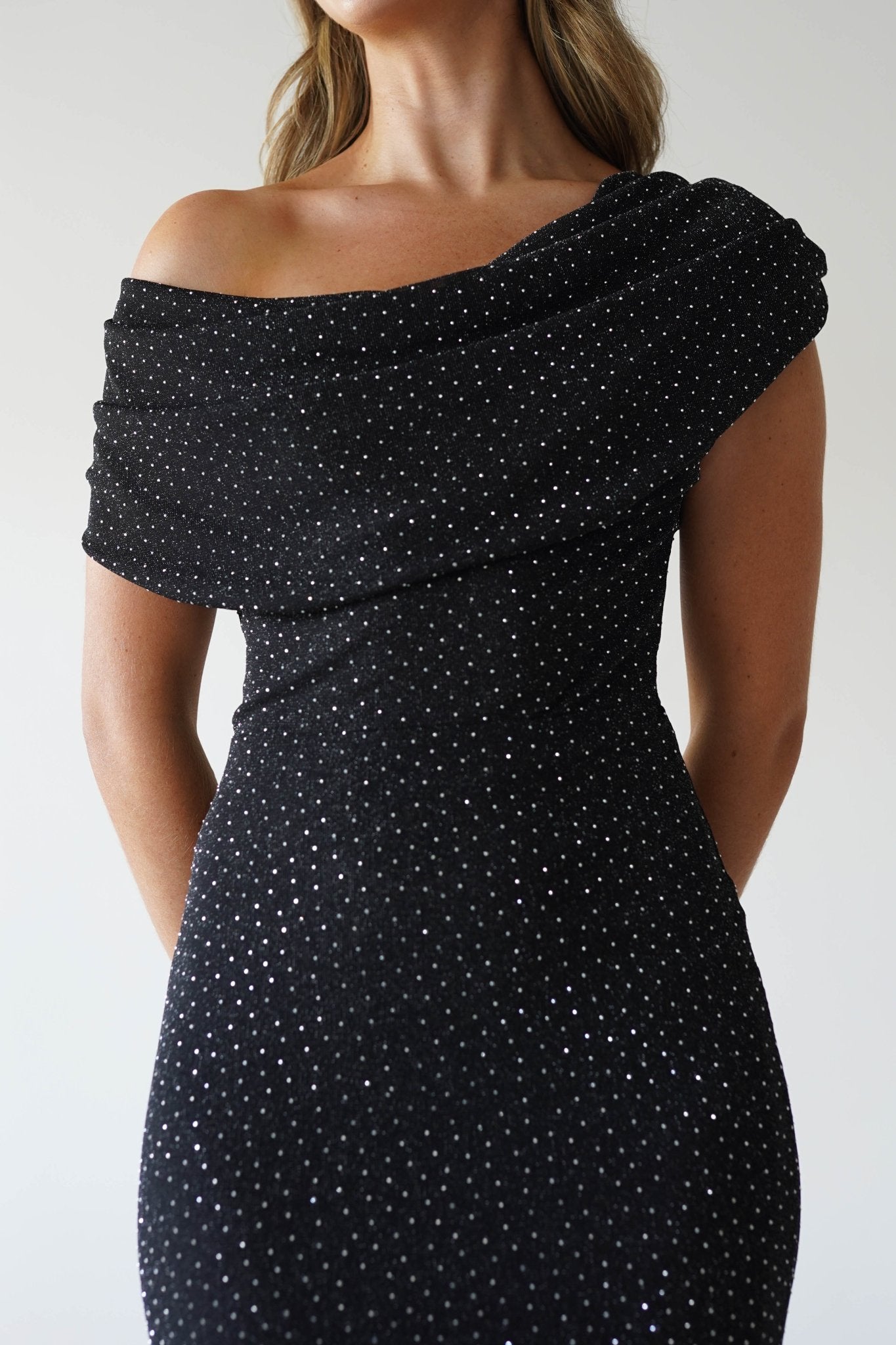 Pascal Bodycon Embellished Maxi Dress Black | Wedding Guest Dress | Bodycon | Maxi | Oh Hello Clothing