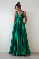 Penelope Glitter Princess Gown | Green | Debs & Prom | Formal Gown | Oh Hello Clothing