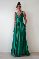 Penelope Glitter Princess Gown | Green | Debs & Prom | Formal Gown | Oh Hello Clothing