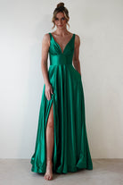 Penelope Glitter Princess Gown | Green | Debs & Prom | Formal Gown | Oh Hello Clothing