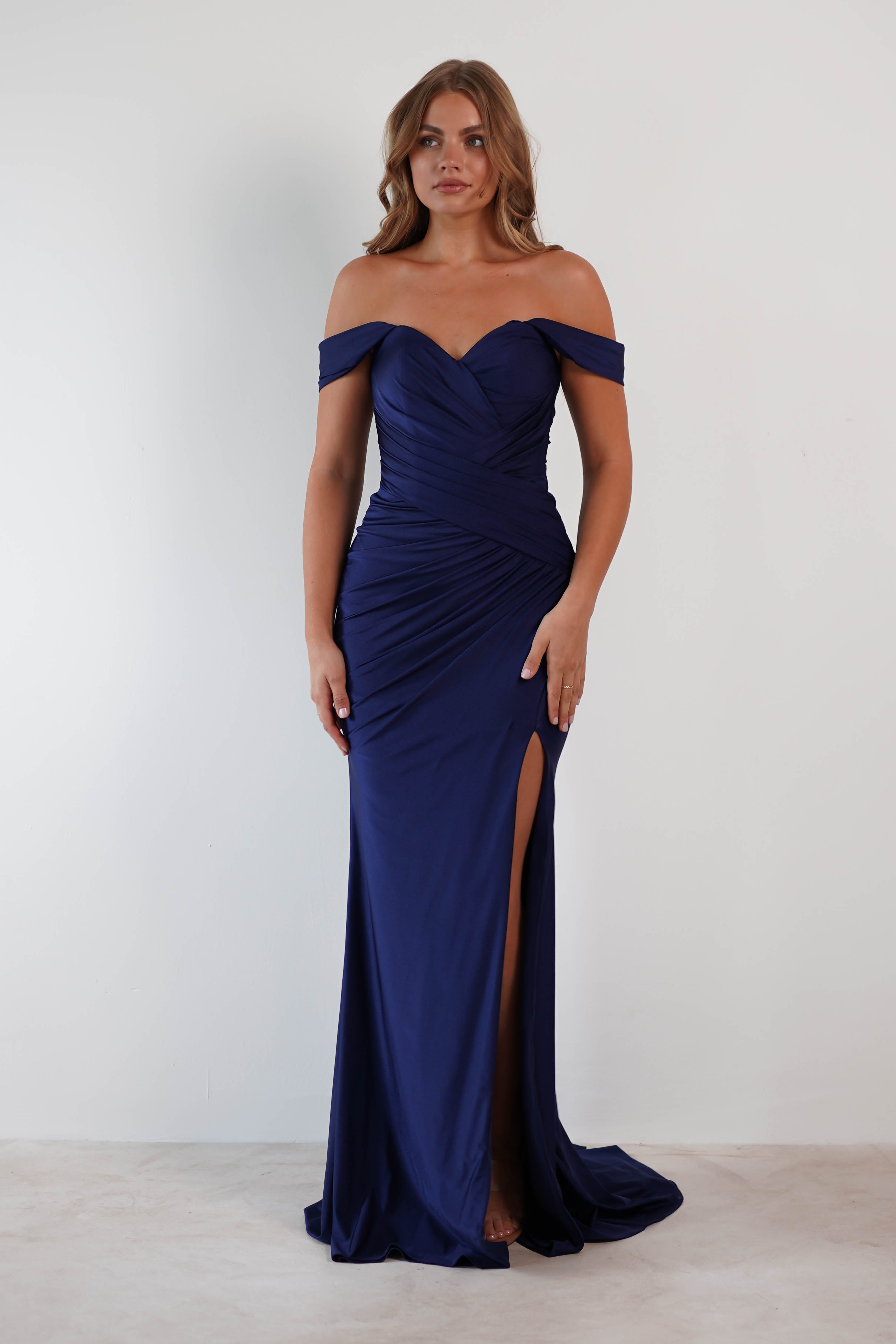 Pepper Bodycon Gown | Navy | Debs & Prom | Formal Gown | Oh Hello Clothing