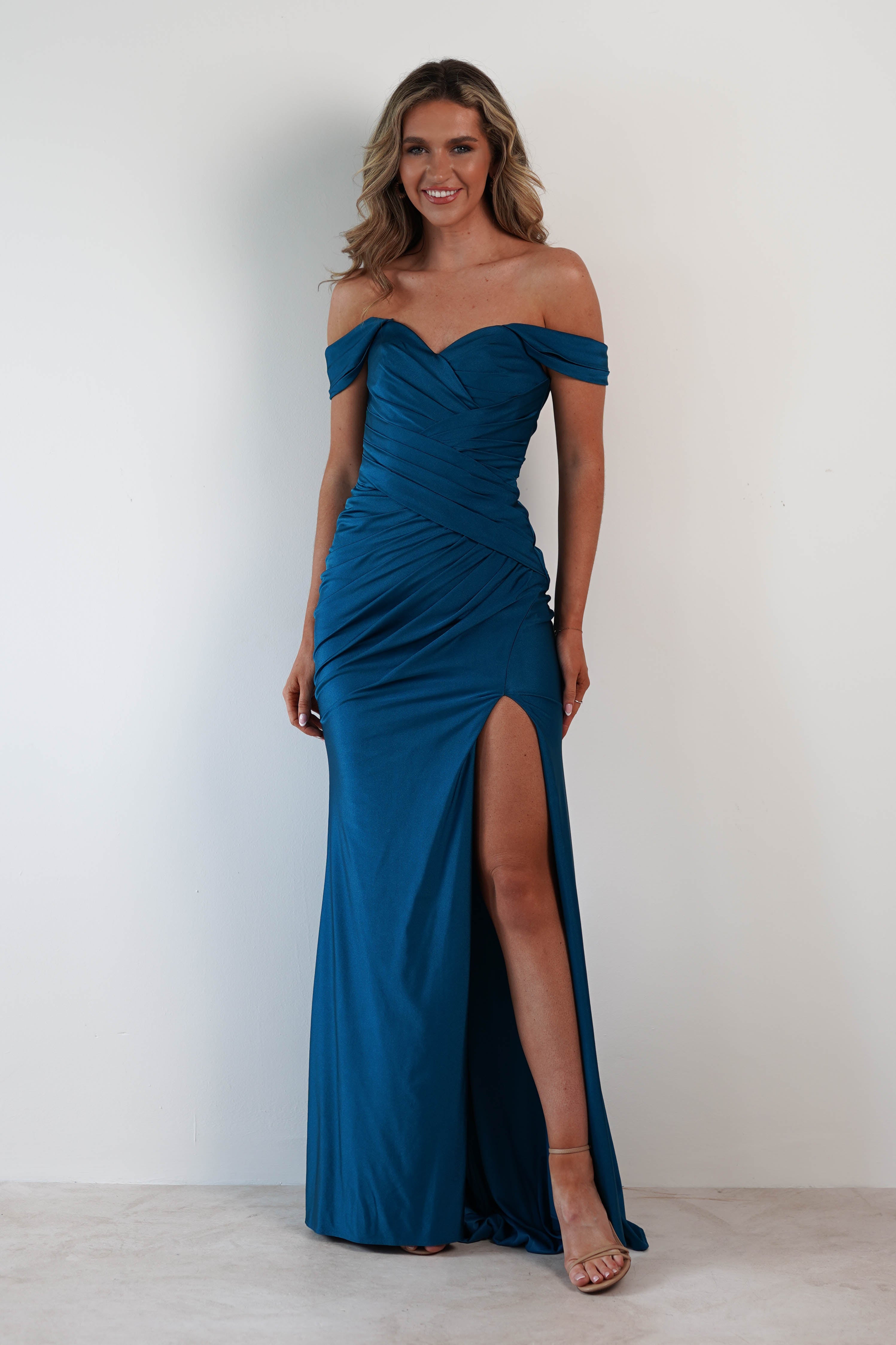 Pepper Bodycon Gown | Teal | Debs & Prom | Formal Gown | Oh Hello Clothing