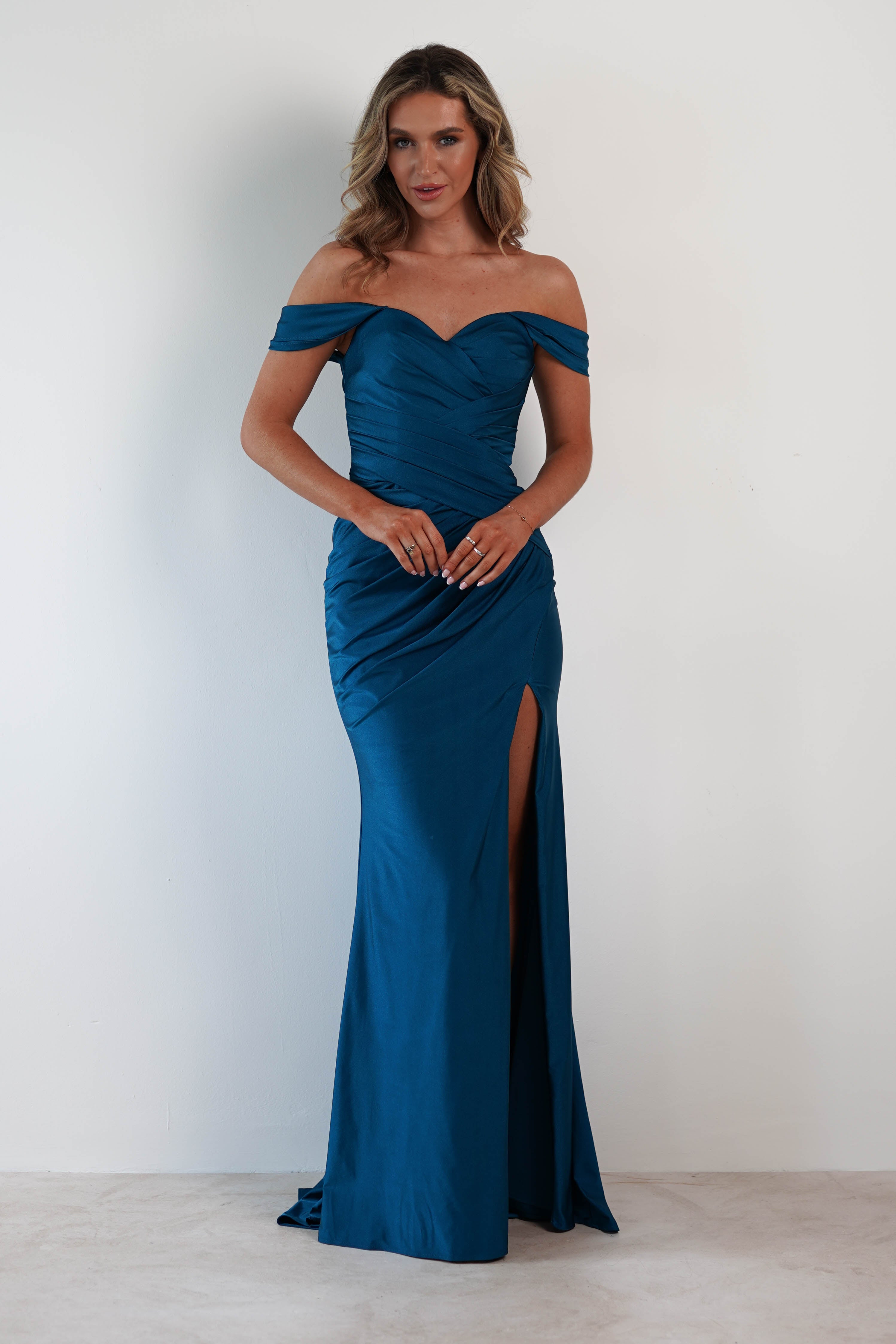 Pepper Bodycon Gown | Teal | Debs & Prom | Formal Gown | Oh Hello Clothing