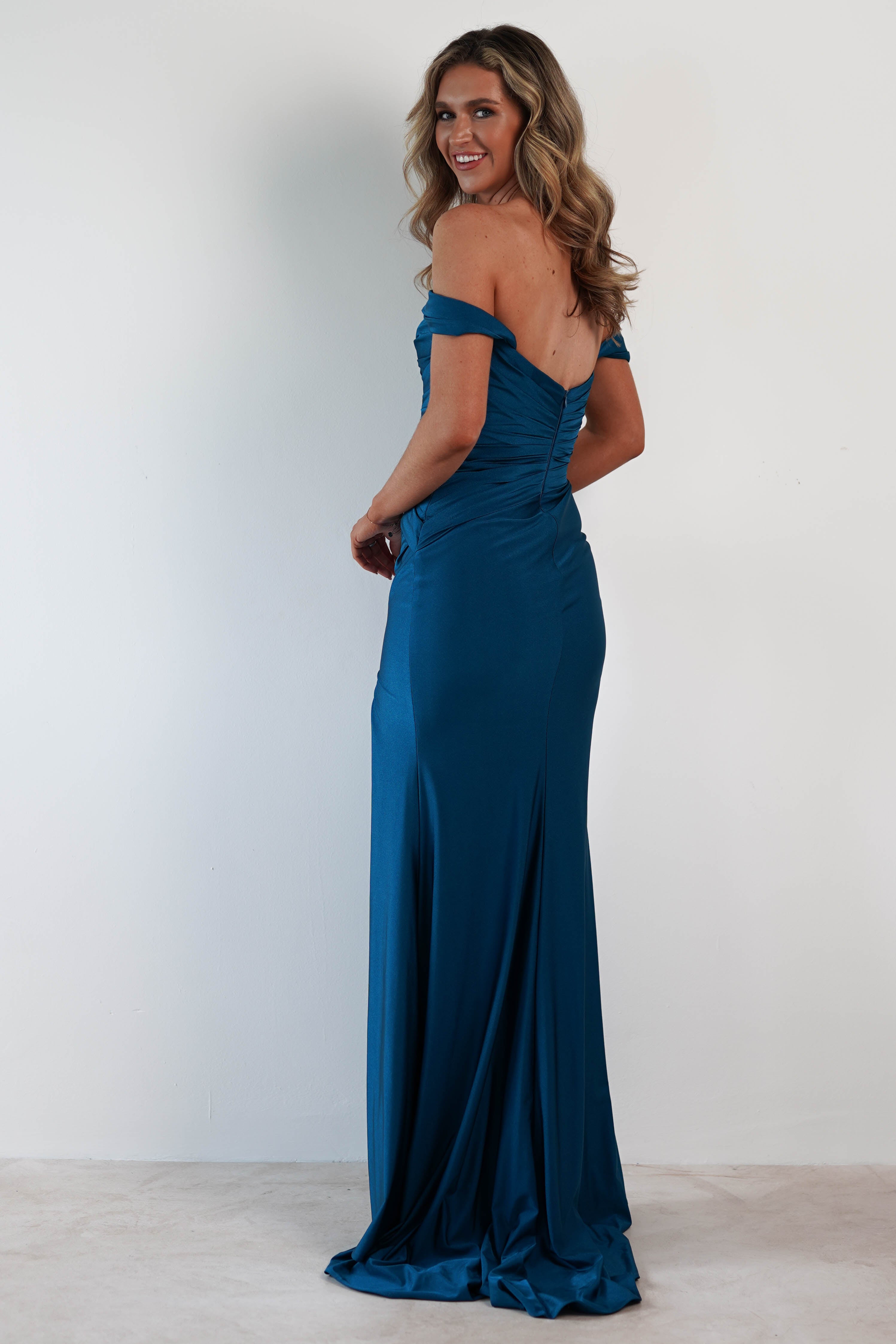 Pepper Bodycon Gown | Teal | Debs & Prom | Formal Gown | Oh Hello Clothing