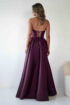 Oh Hello Clothing Debs & Prom Dresses Pepper Strapless A-Line Maxi Gown | Berry