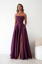 Oh Hello Clothing Dresses > Prom Dresses Pepper Strapless A-Line Maxi Gown | Berry