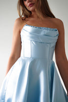Oh Hello Clothing Dresses > Prom Dresses Pepper Strapless A-Line Maxi Gown | Blue