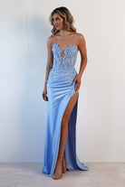 Perla Embellished Gown | Light Blue | Debs & Prom | Formal Gown | Oh Hello Clothing