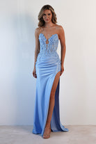 Perla Embellished Gown | Light Blue | Debs & Prom | Formal Gown | Oh Hello Clothing