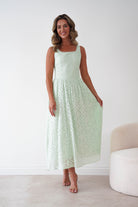 Oh Hello Clothing Women > Clothing > Dresses Petal Skater Cotton Maxi Dress | Mint