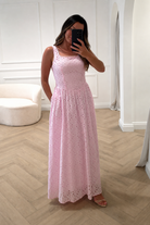 Oh Hello Clothing Women > Clothing > Dresses Petal Skater Cotton Maxi Dress | Pink