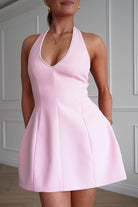 Oh Hello Clothing Women > Clothing > Dresses Peyton Pearl Detail Mini Dress | Pink