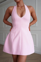 Oh Hello Clothing Women > Clothing > Dresses Peyton Pearl Detail Mini Dress | Pink