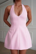 Oh Hello Clothing Women > Clothing > Dresses Peyton Pearl Detail Mini Dress | Pink