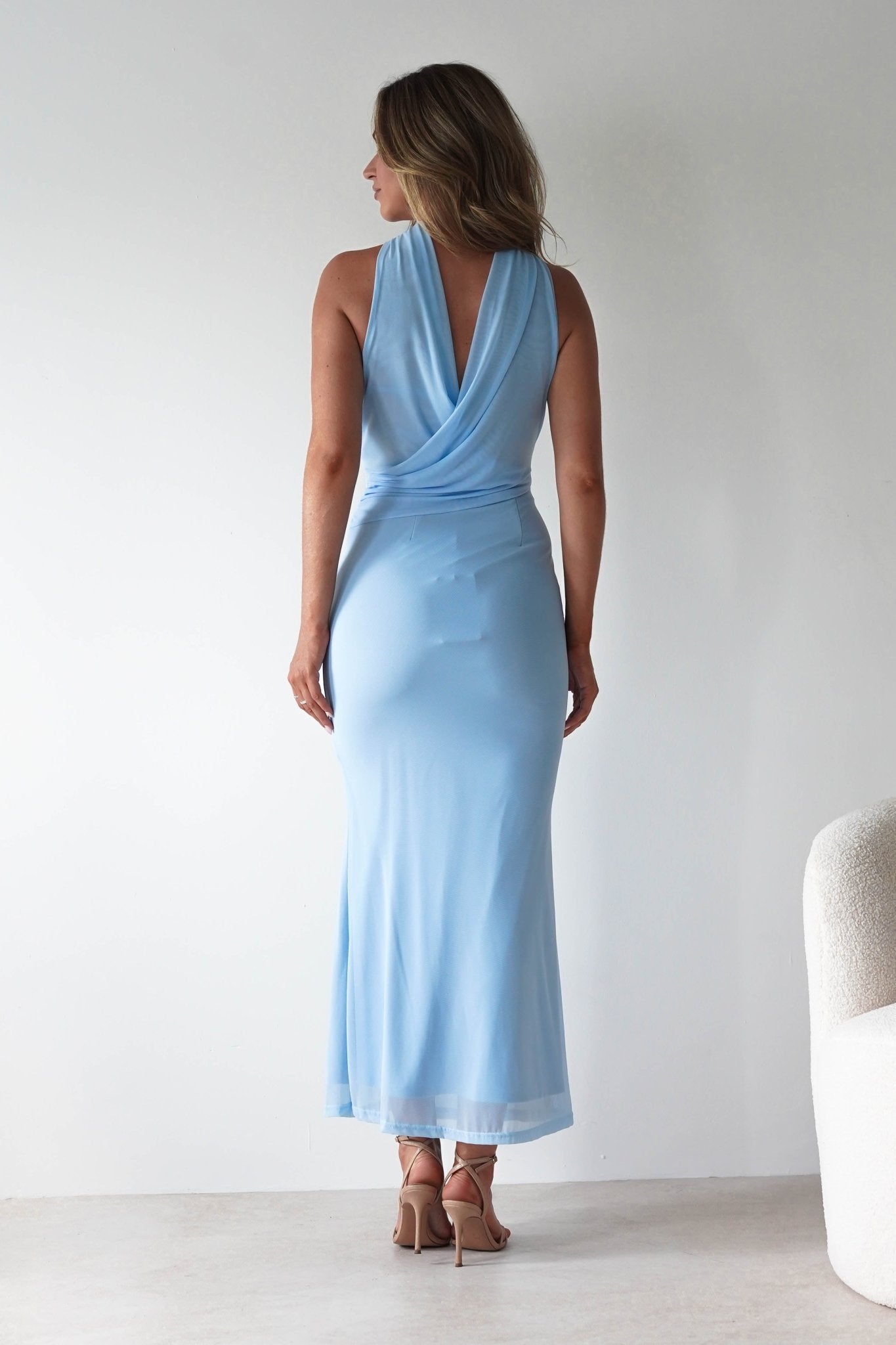 Ravello Strapless Maxi Dress Blue | Wedding Guest Dress | Maxi | Oh Hello Clothing
