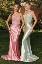 Oh Hello Clothing Dresses > Prom Dresses Raya Embellished Corset Gown | Pink Rose