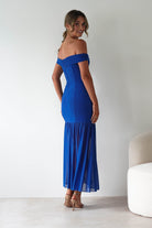 Robin Off The Shoulder Maxi Dress Cobalt Blue | Wedding Guest Dress | Off Shoulder | Maxi | Oh Hello Clothing