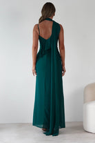 Rosella Ruffle Detail Maxi Dress Emerald | Wedding Guest Dress | Maxi | Oh Hello Clothing