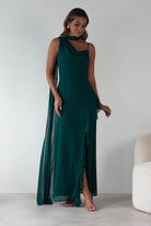 Rosella Ruffle Detail Maxi Dress Emerald | Wedding Guest Dress | Maxi | Oh Hello Clothing