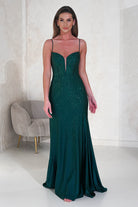 Sabrina Diamante Gown | Emerald Green | Debs & Prom | Formal Gown | Oh Hello Clothing