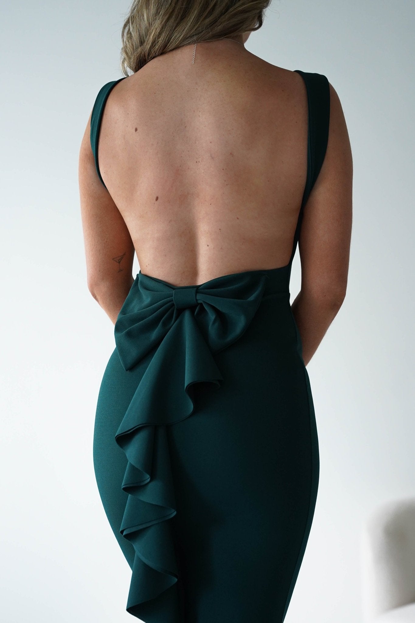 Samantha Bow Detail Maxi Dress Emerald Green | Wedding Guest Dress | Maxi | Oh Hello Clothing