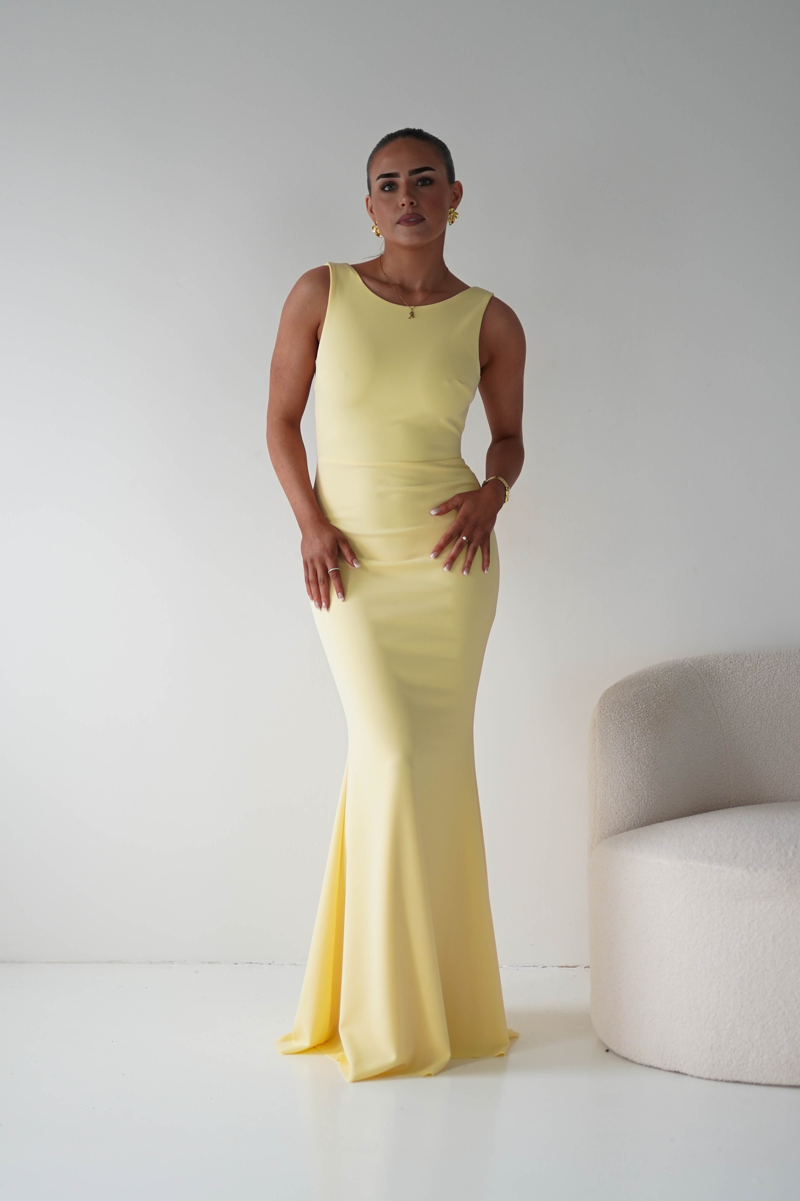 Oh Hello Clothing Women > Clothing > Dresses Samantha Bow Detail Maxi Dress | Yellow