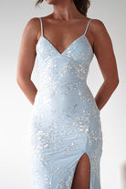 Oh Hello Clothing Women > Clothing > Dresses Santorini Butterfly Detail Embellished Gown | Blue