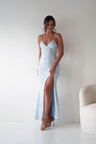 Oh Hello Clothing Women > Clothing > Dresses Santorini Butterfly Detail Embellished Gown | Blue