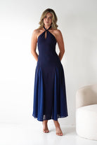Oh Hello Clothing Dresses 1*DONE-JY25242-  SAMPLE NAVY DRESS LIKE THE SILVANA