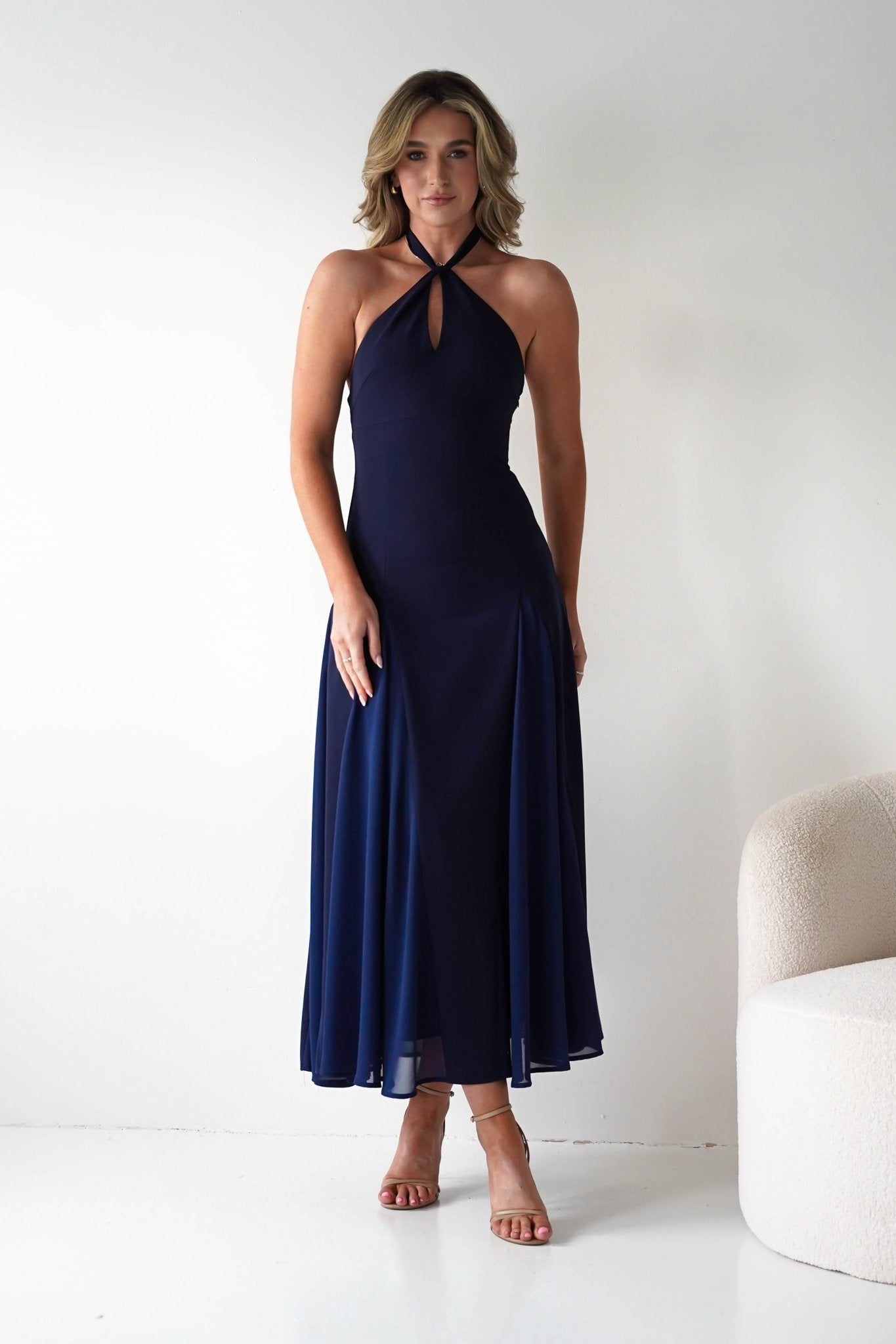 Oh Hello Clothing Dresses 1*DONE-JY25242-  SAMPLE NAVY DRESS LIKE THE SILVANA