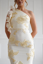 Oh Hello Clothing Women > Clothing > Dresses Siren Bodycon Maxi Dress | Light Yellow