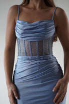 Stefani Rhinestone Bodice Gown | Light Blue | Debs & Prom | Formal Gown | Oh Hello Clothing