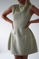 Stella Structured Mini Dress | Sage | Oh Hello Clothing